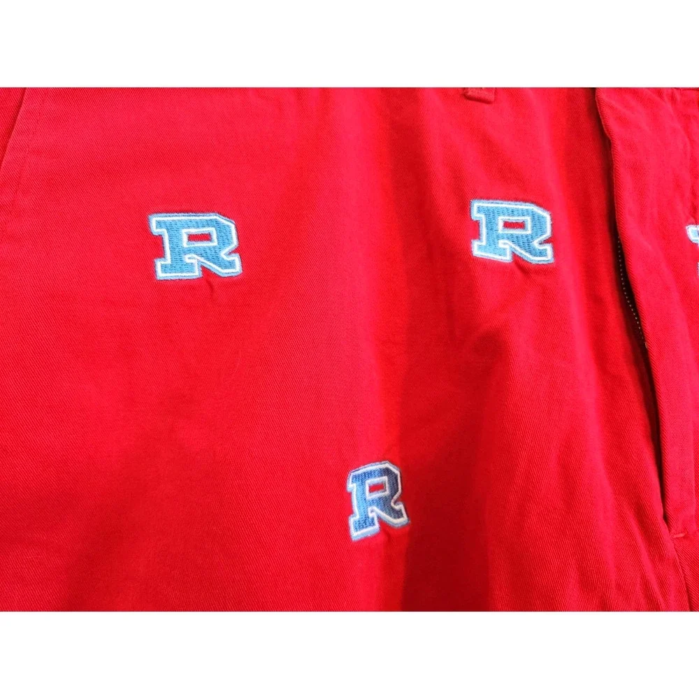 Pennington & Bailes Stadium Shorts Embroidered Sz 44 XL Rummel High Metairie Red